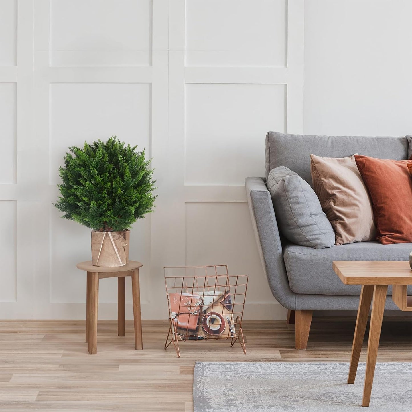 20" Artificial Cedar Topiary Ball Tree